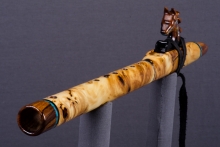 Yellow Cedar Burl Native American Flute, Minor, Mid A-4, #J23D (13)